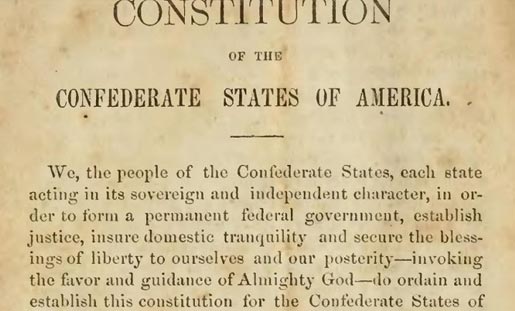 Confederate Constitution Created