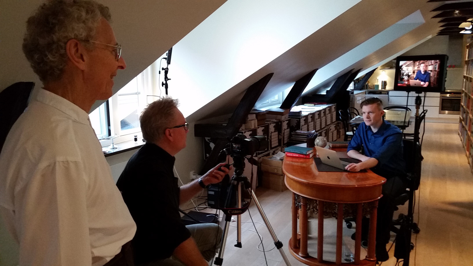 After conceiving the idea of Dead Wrong over a pasta dinner in Washington, D.C., Bob traveled to Sweden to help set up the first episodes of the weekly YouTube phenomenon. 