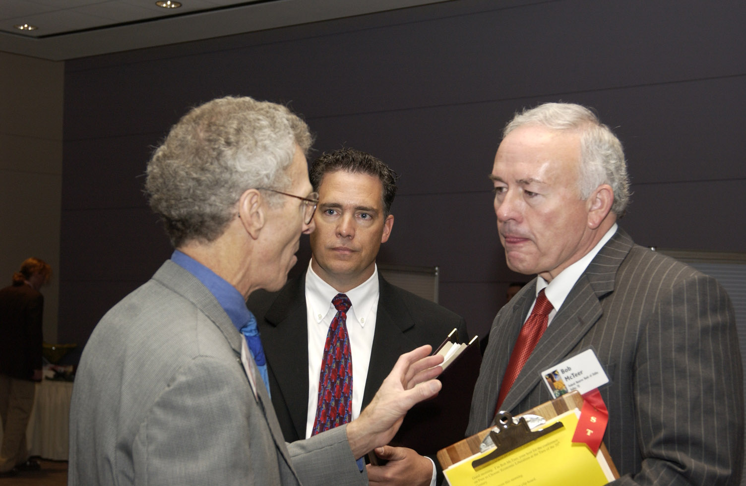 Bob Chitester, Bob McTeer, former President of the Federal Reserve Bank of Dallas, and Thomas F. Siems, Ph.D. Senior Economist and Policy Advisor Federal Reserve Bank of Dallas.