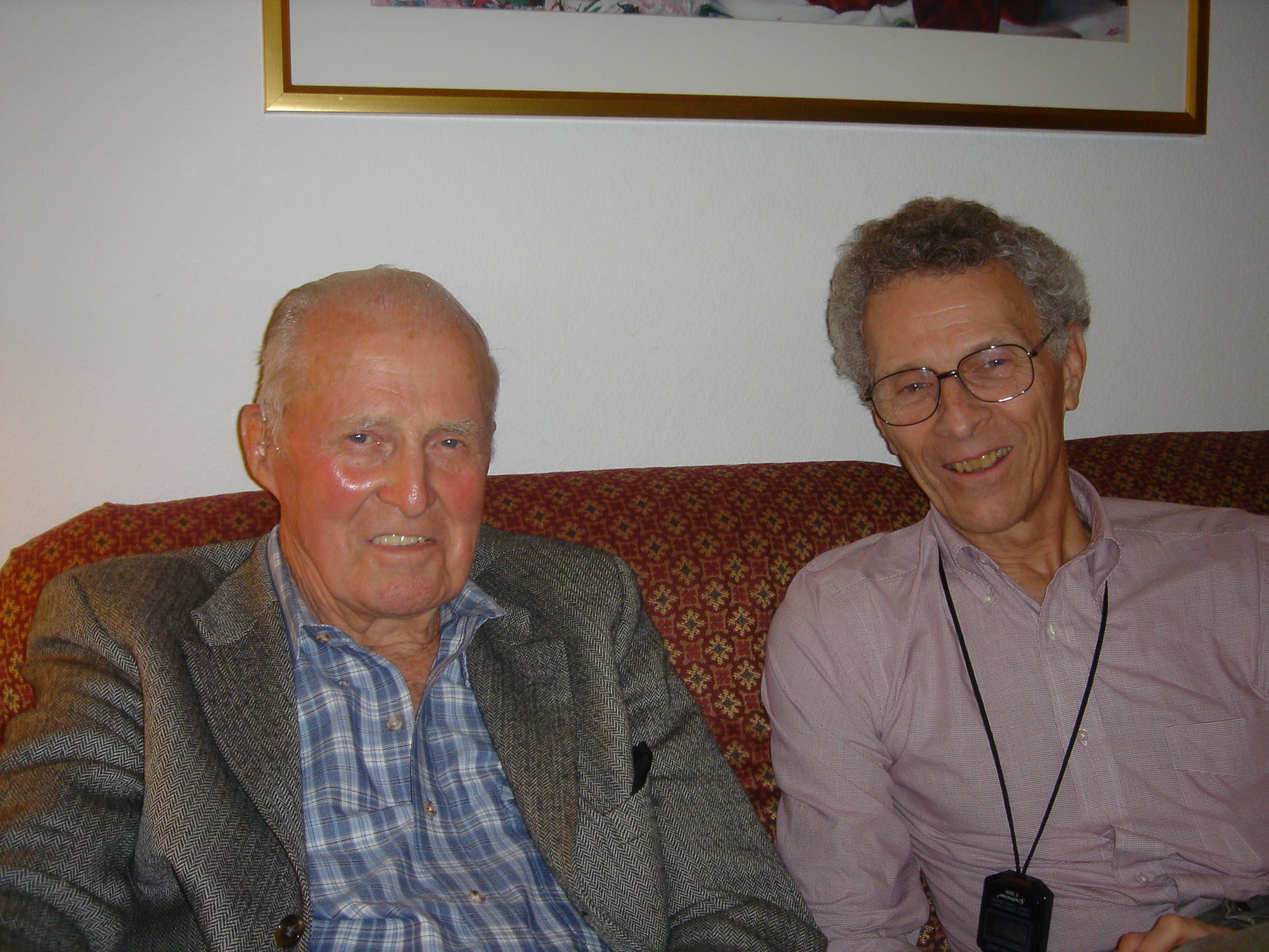 Bob Chitester and Norman Borlaug, October 2004. 