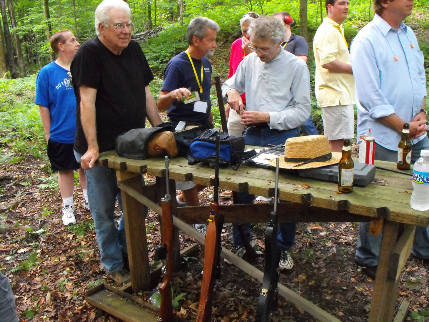 At the 2011 Producer Retreat, Free To Choose Network Producers Tom Skinner, David deVries, and Jim Taylor, among others, join Bob in a shootout.