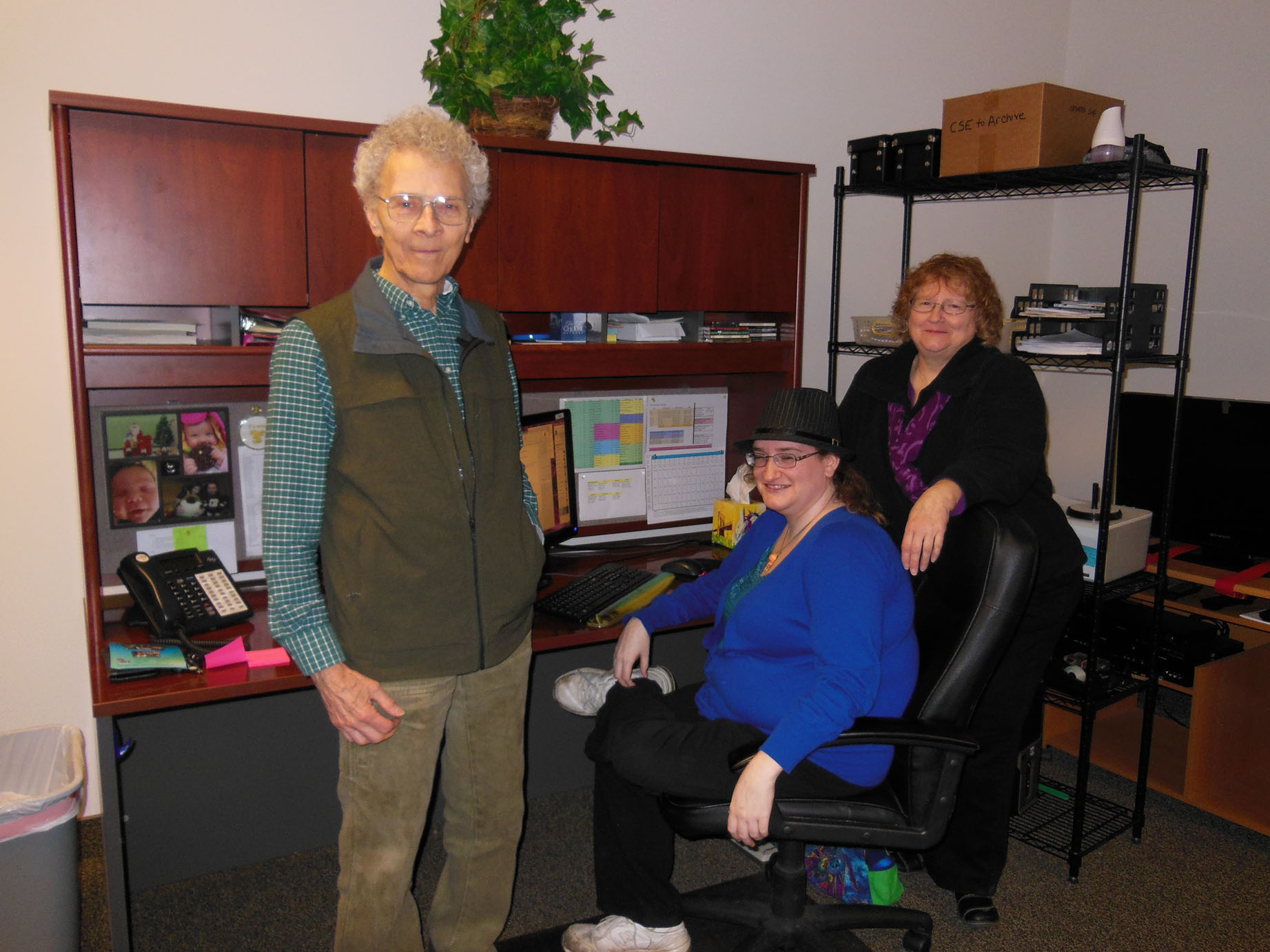 Three generations working to build a better world: Bob Chitester, granddaughter Marley Behrendt, and daughter Cindee Behrendt.