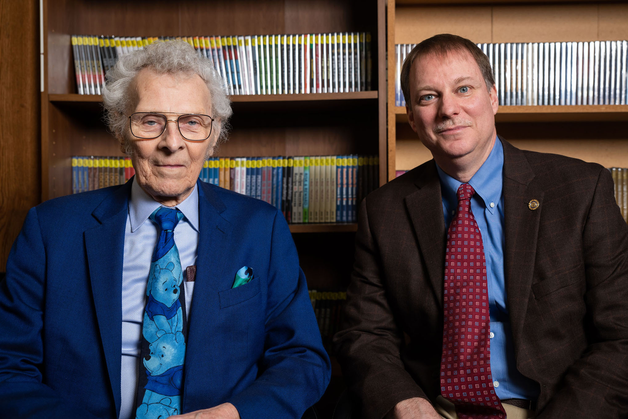 Bob poses with the individual to whom he entrusted to continue the legacy of Free To Choose Network, Rob Chatfield.