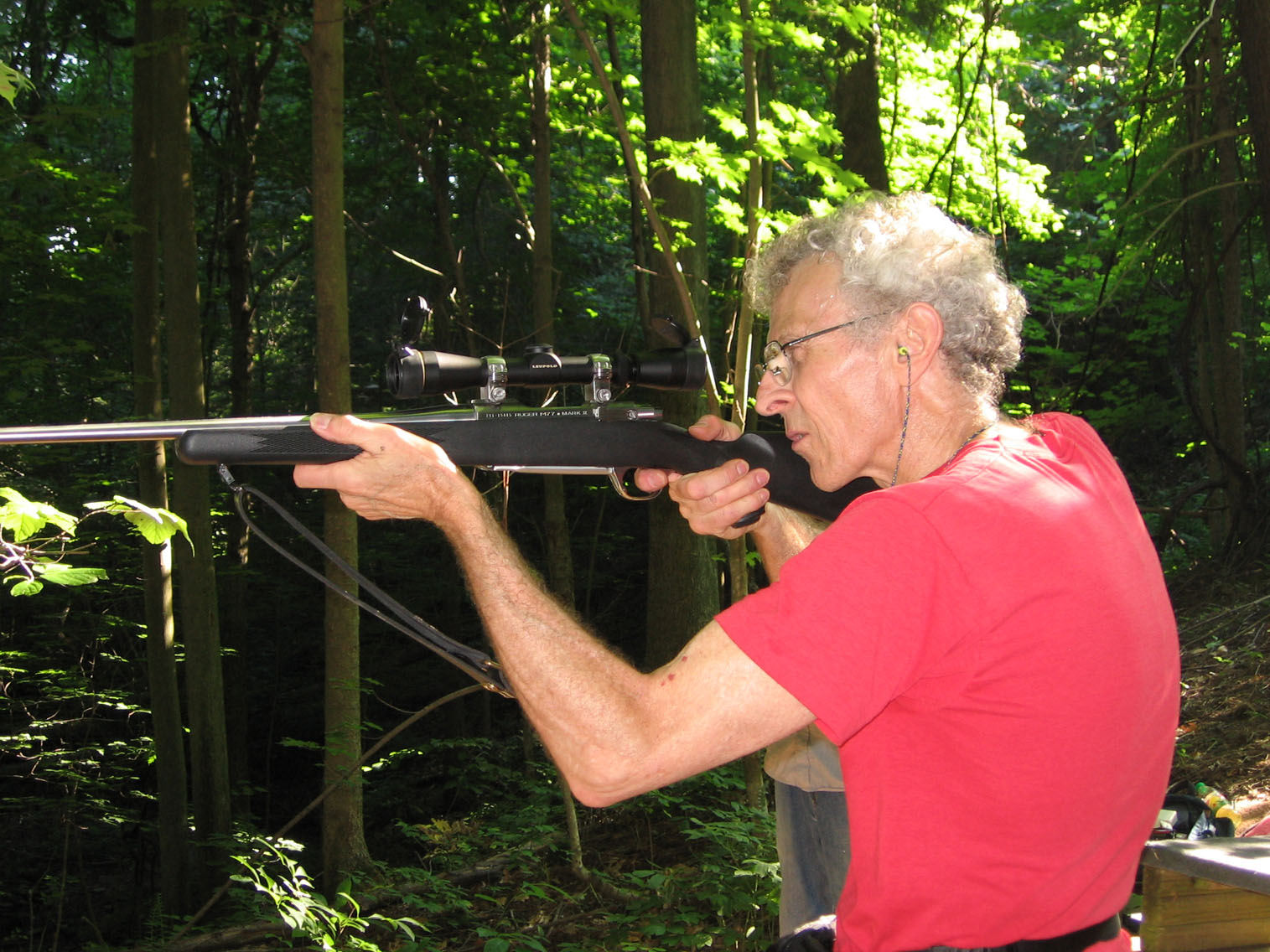 A Second Amendment enthusiast, Bob Chitester enjoyed introducing shooting to those attending staff retreats.