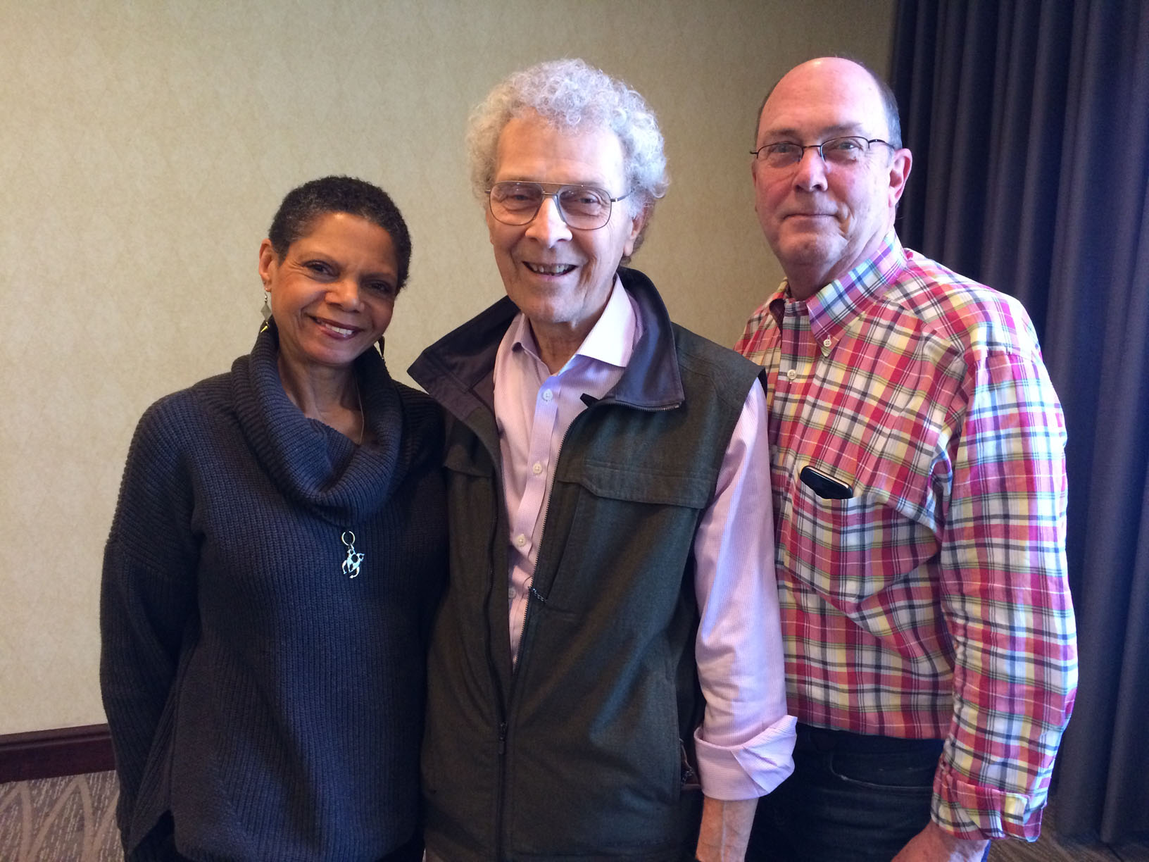 Bob produced the programs, then Robyn De Shields and Paul Malkie, from De Shields & Associates, worked to get public television programmers to schedule them. Here, they meet up during the 2017 Producers’ Meeting.