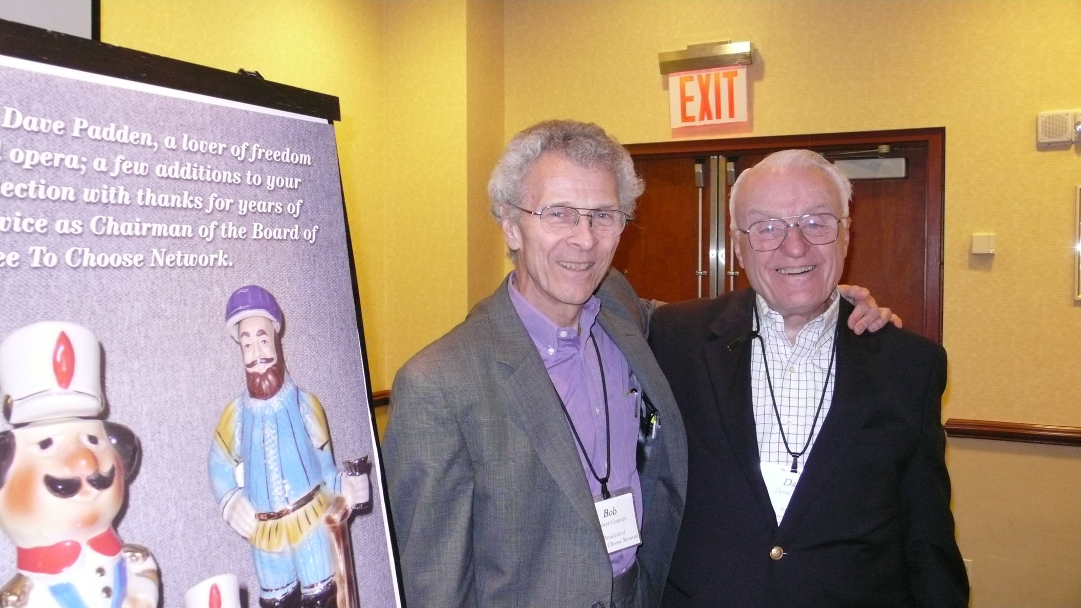 Bob and Dave Padden, former Free To Choose Network Chairman of the Board.
